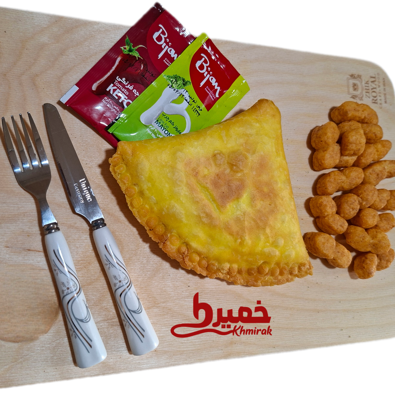 سمبوسه مرغ خمیری